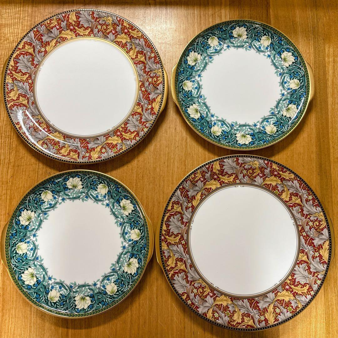 ニッコー　ウィリアムモリス　グランヴィル　ピンパネル　プレート　ペアプレート