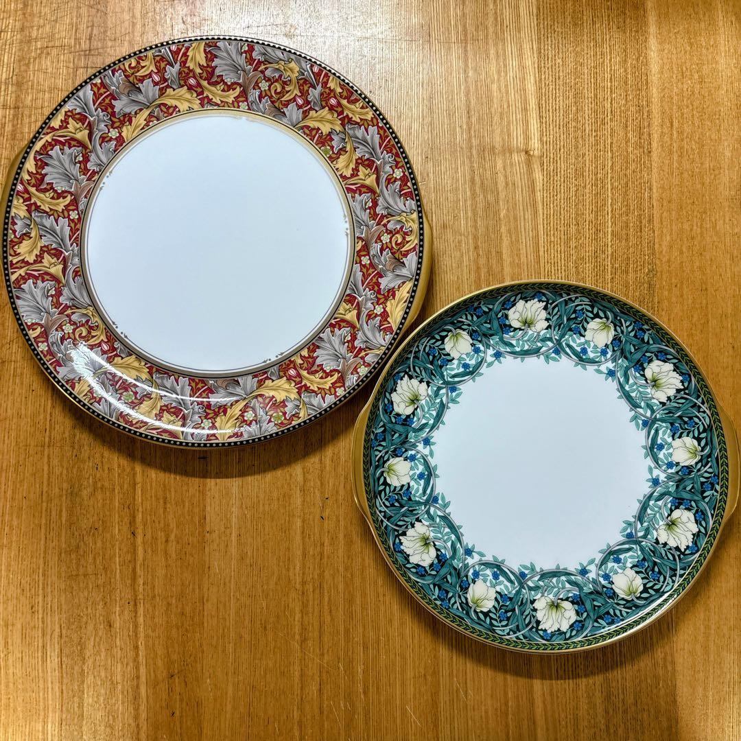 ニッコー　ウィリアムモリス　グランヴィル　ピンパネル　プレート　ペアプレート