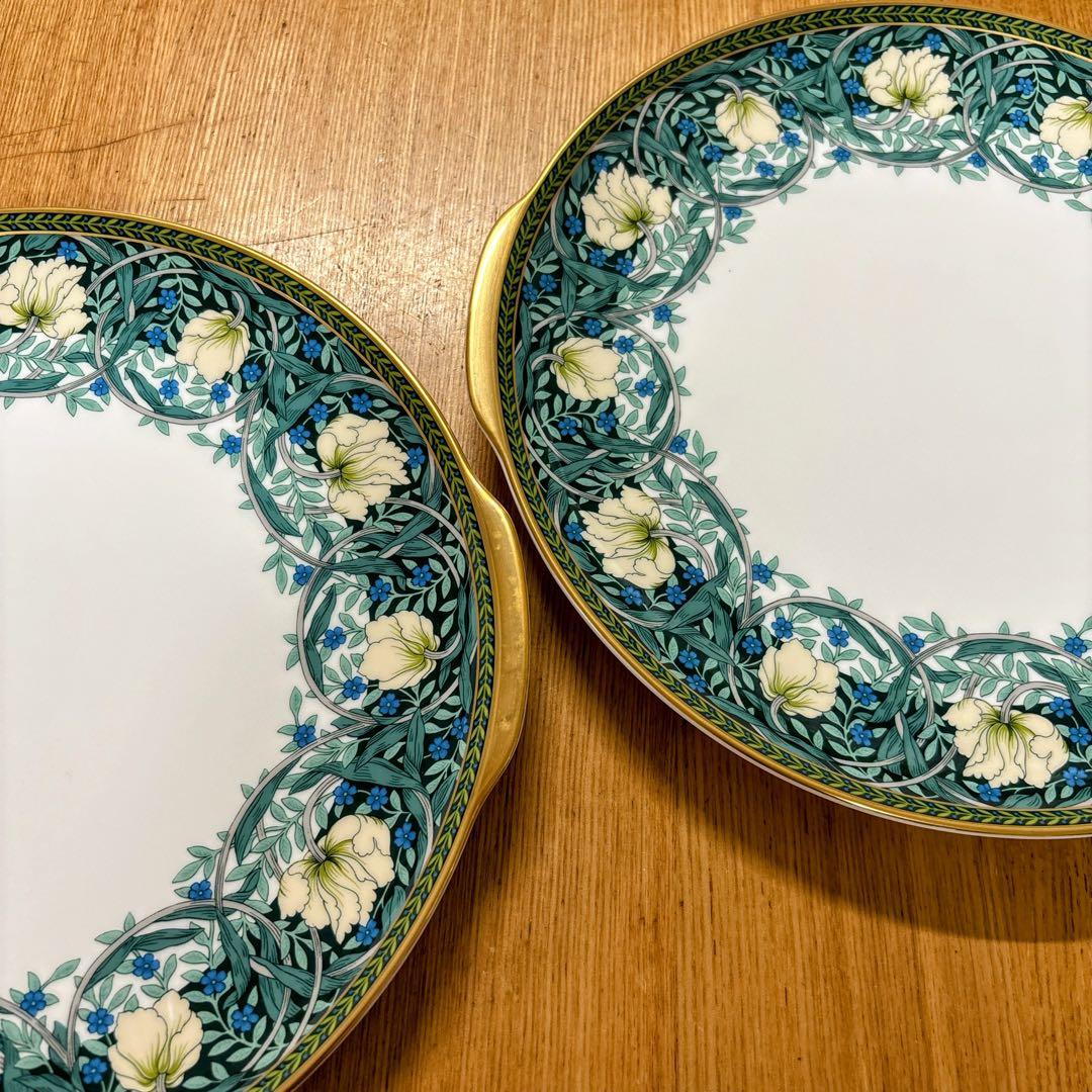 ニッコー　ウィリアムモリス　グランヴィル　ピンパネル　プレート　ペアプレート