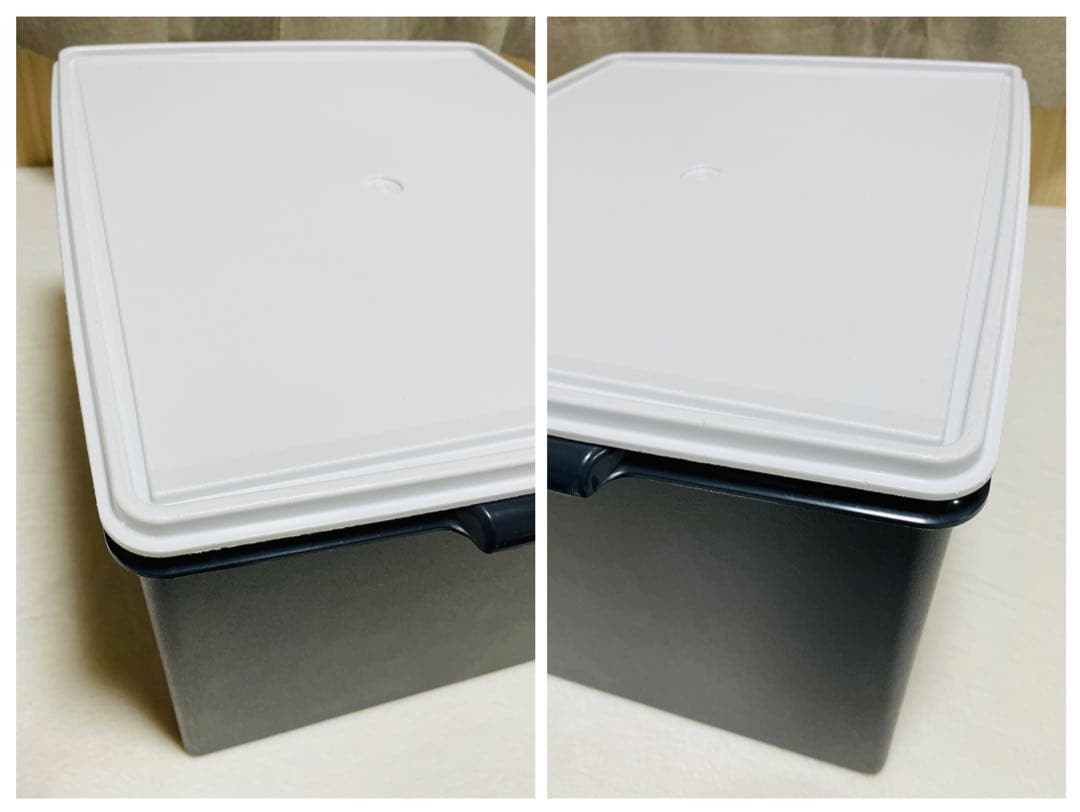 2個セット/ウルトラディープ/スーパーケース/タッパーウェア/白×紺/送料込/①