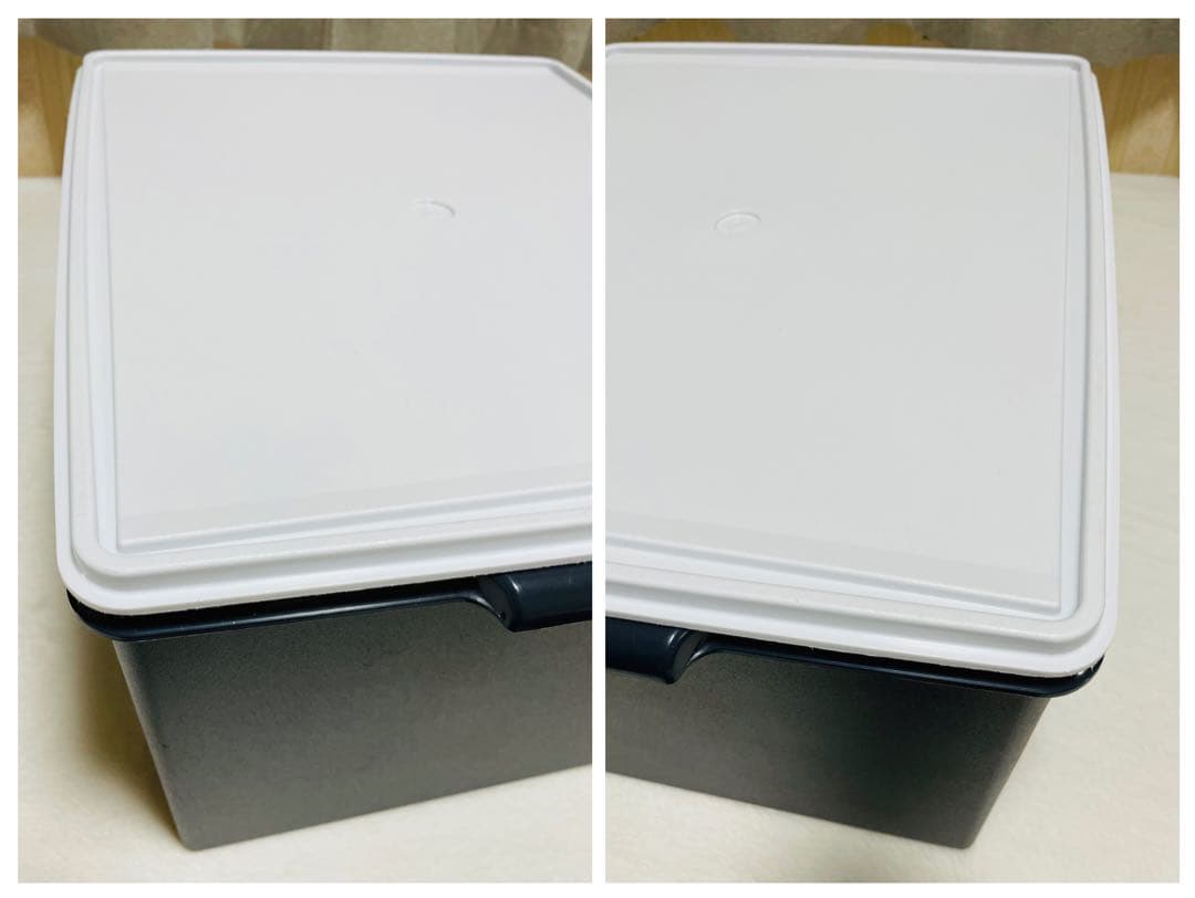 2個セット/ウルトラディープ/スーパーケース/タッパーウェア/白×紺/送料込/①