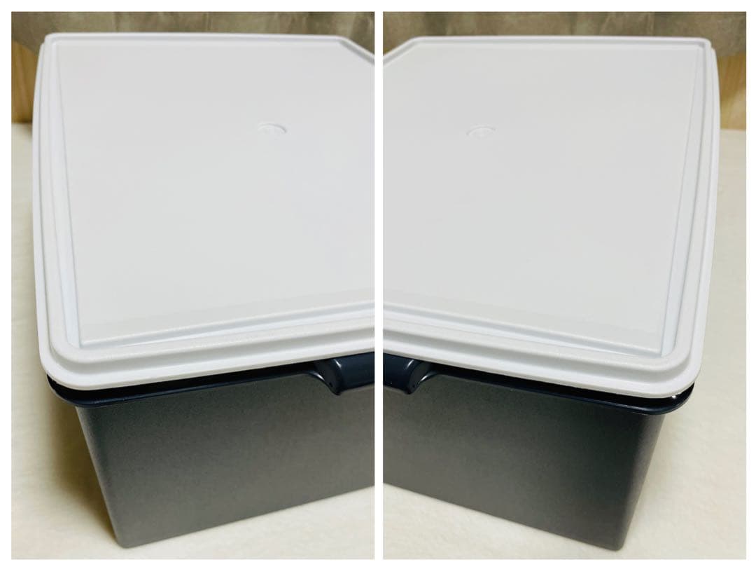 2個セット/ウルトラディープ/スーパーケース/タッパーウェア/白×紺/送料込/①