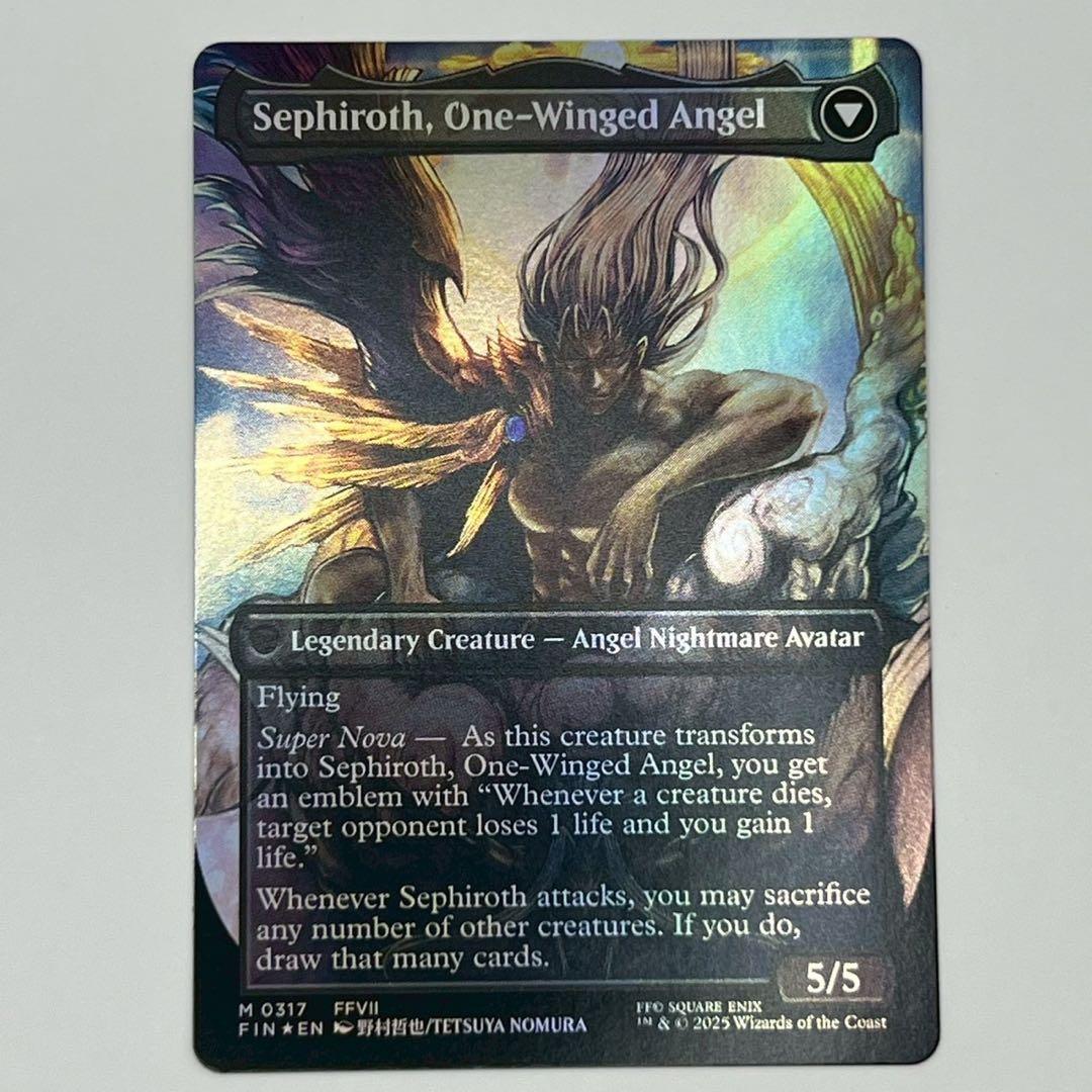 威名のソルジャー、セフィロス/片翼の天使、セフィロス/ボーダーレスfoil 英語