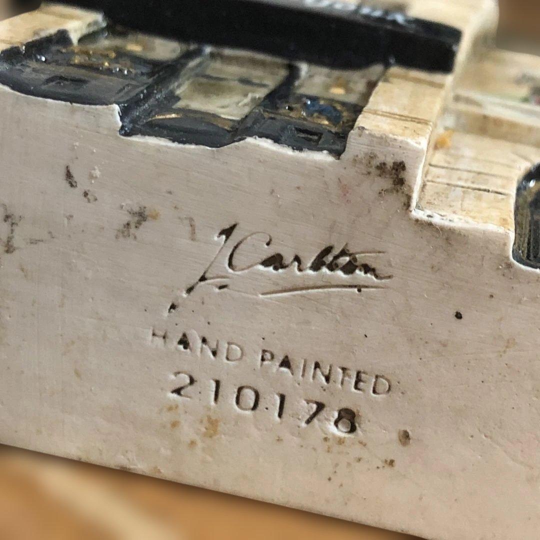 J Carlton ジェイ・カールトン ミニチュアハウス　陶器　置物　2個セット