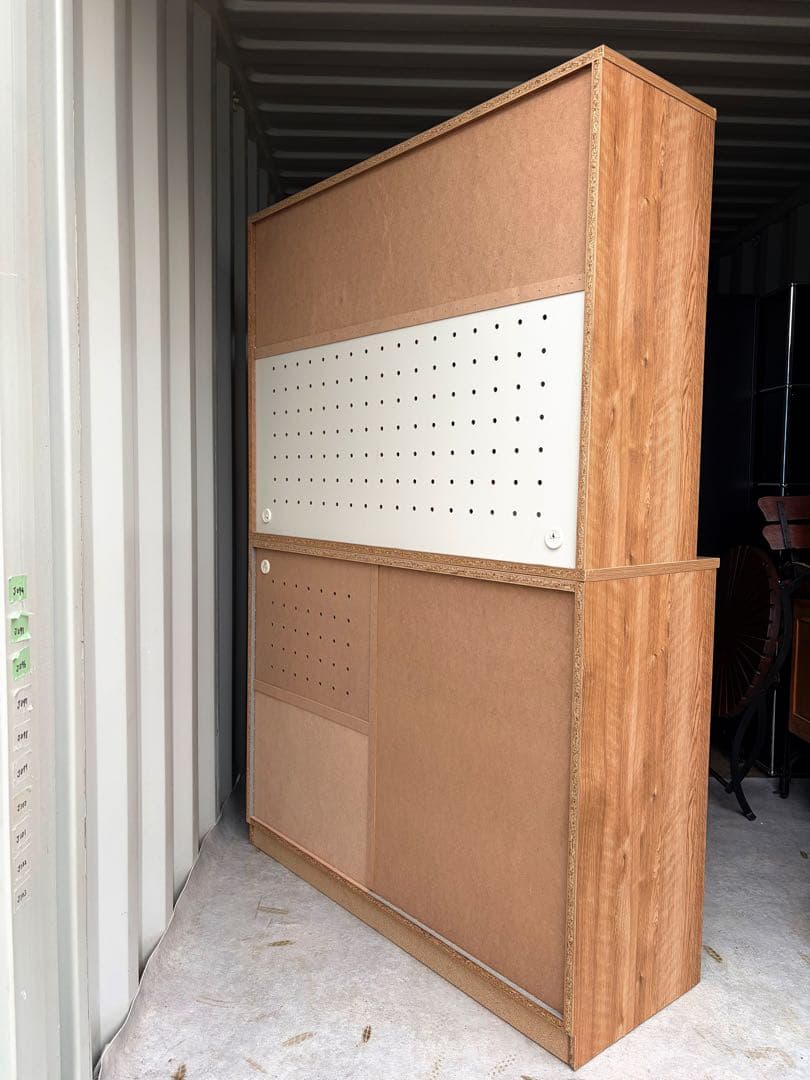 取付無料！定価10万円 コンクリート柄おしゃれインテリアキッチンボード 食器棚✨