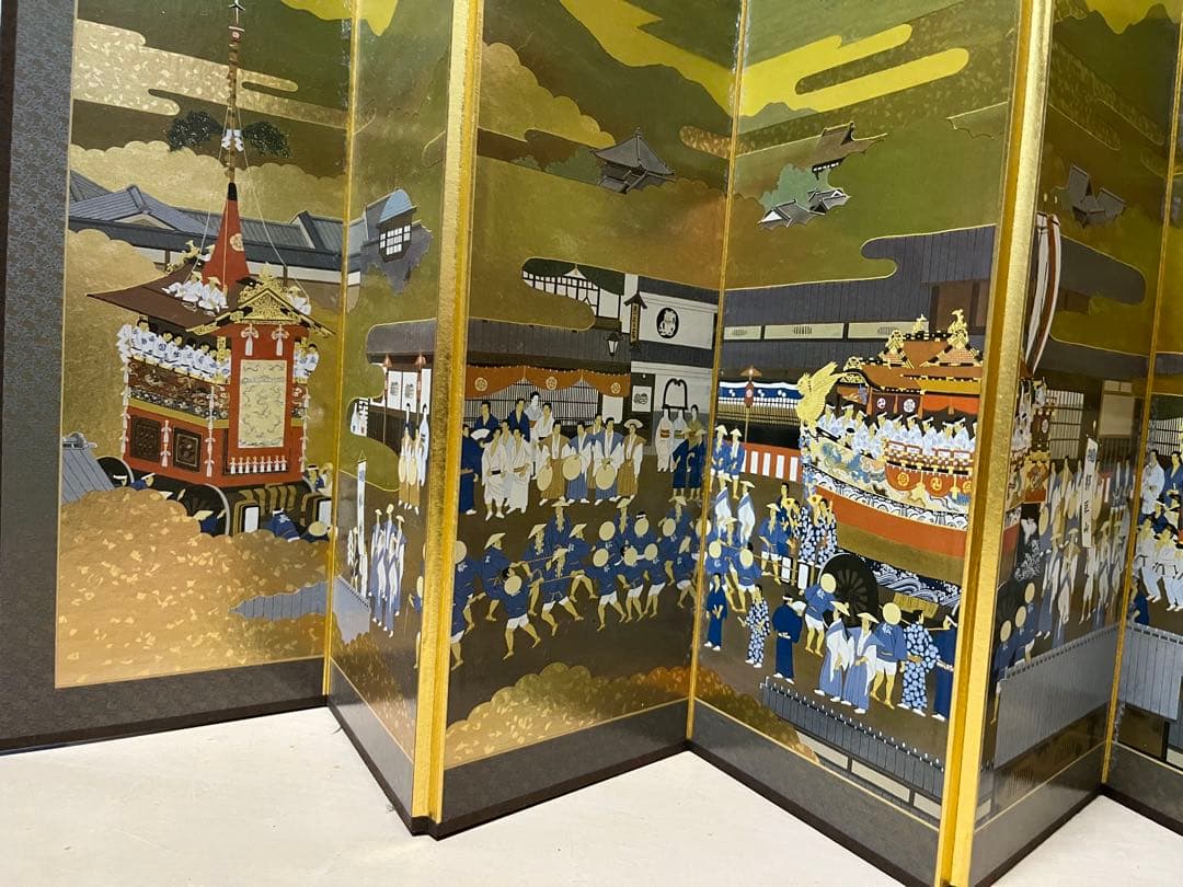 東聖観筆 祇園祭礼図屏風