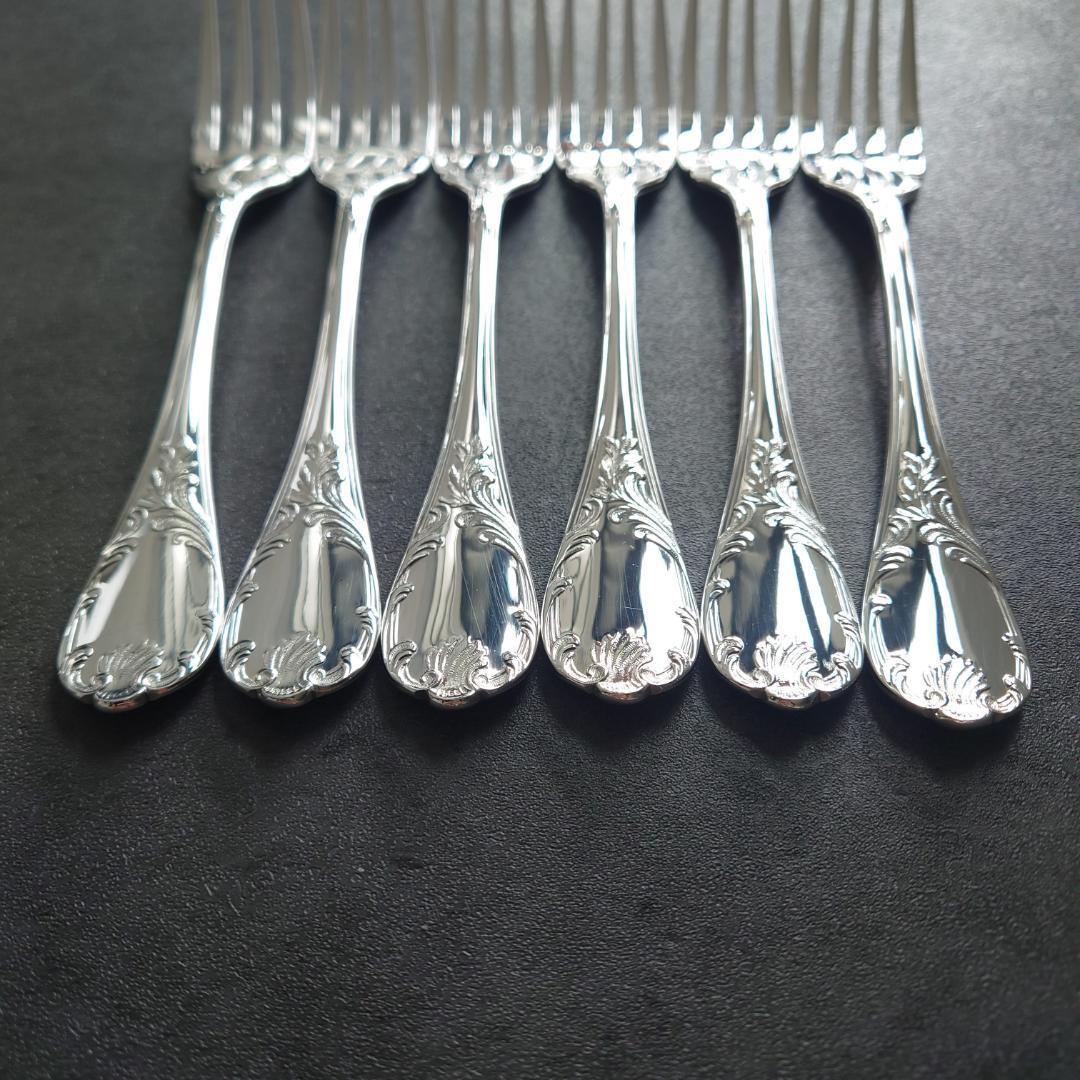 希少 美品 クリストフル マルリー フィッシュフォーク 6点