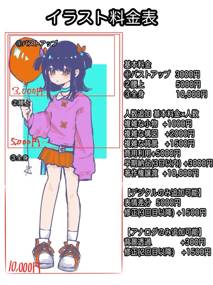 今だけ-2000円♡イラストオーダー♡