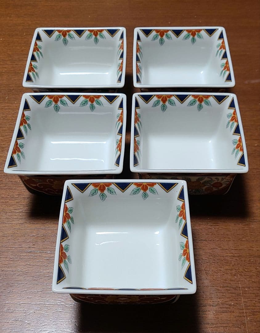 有田焼　醍醐窯　銘々皿 4枚 角鉢5点 計9点セット吾山窯 清秀 伊万里焼