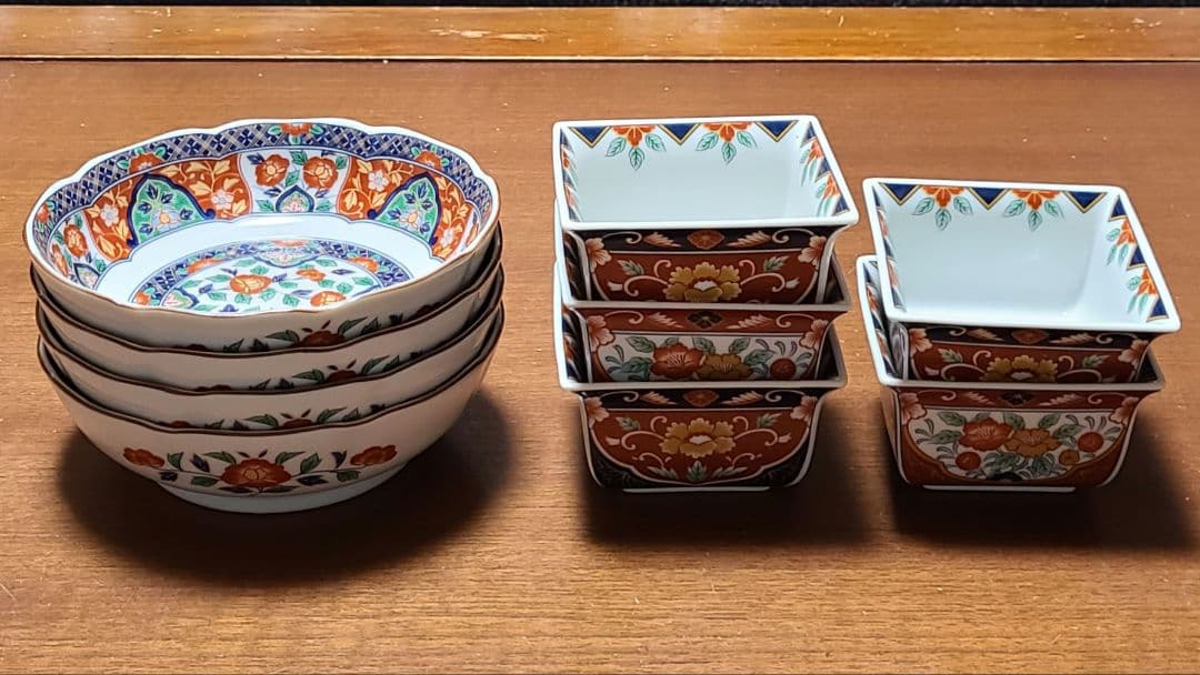有田焼　醍醐窯　銘々皿 4枚 角鉢5点 計9点セット吾山窯 清秀 伊万里焼