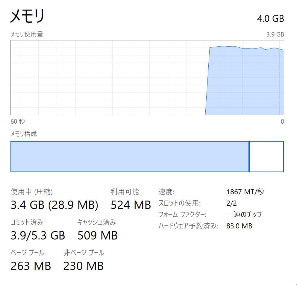Windowsタブレット本体 Microsoft Surface Pro 5 4GB/128GB NVME