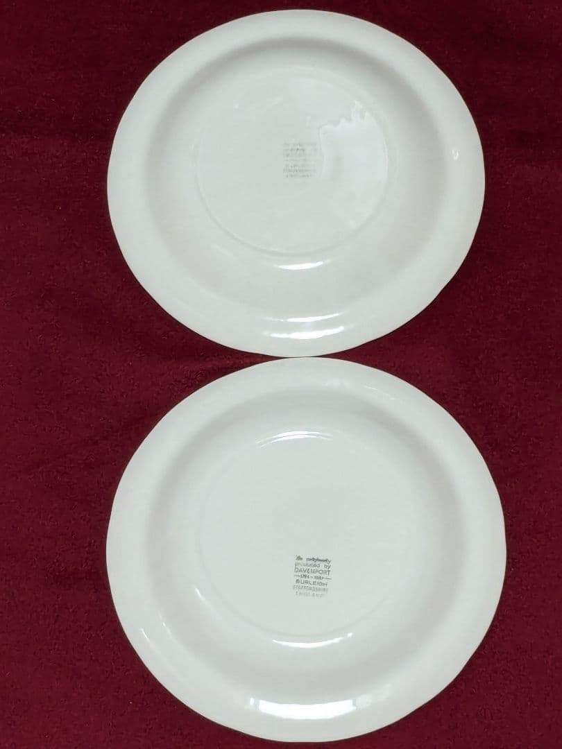 バーレイ・ダベンポート25cm大皿×4インド国際観艦式のマグカップ×2