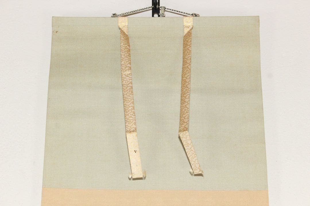 No5519 掛軸　在銘　戸田北遥　花鳥図　彩色絹本　共箱　古美術　送料無料