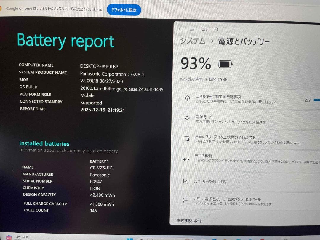 Win11 Office2024 CF-SV8 メモリ8GB SSD256GB
