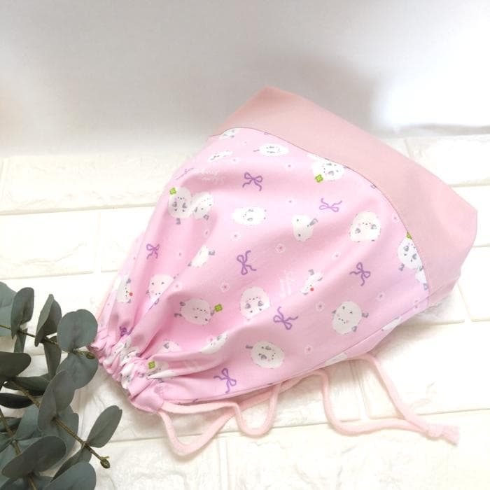 通園 通学 3点セット 小さな シマエナガ リボン ピンク　＃n1841