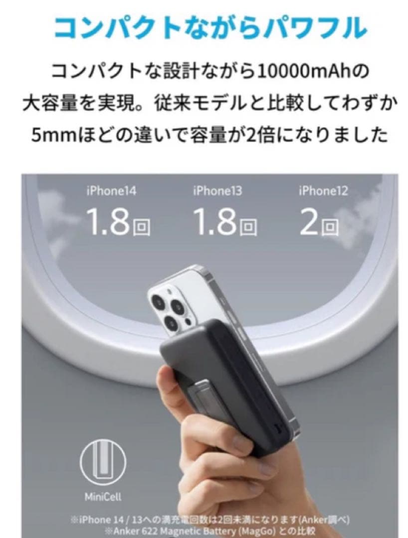 Anker Magsafe対応 10000mAh ホワイト