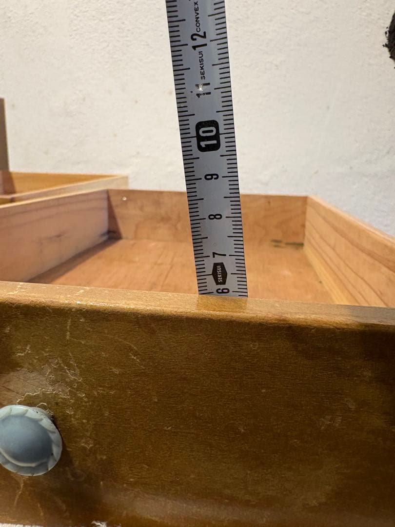 小引き出し　2杯引き出し　古道具　古家具　昭和レトロ