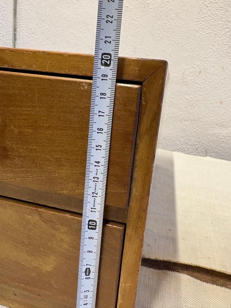 小引き出し　2杯引き出し　古道具　古家具　昭和レトロ