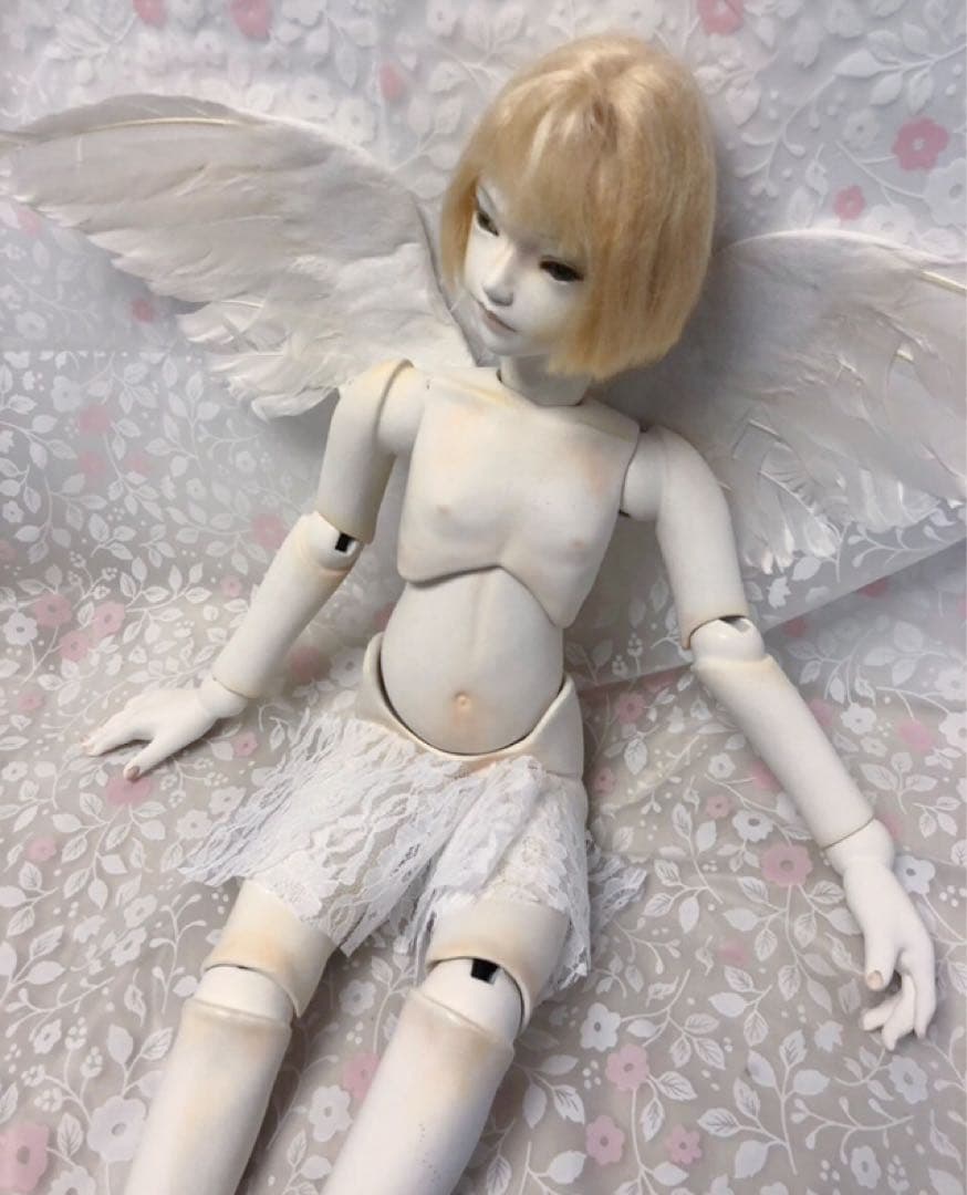 国内作家様作『天使』生き人形 創作人形 球体関節人形*・゜60㎝