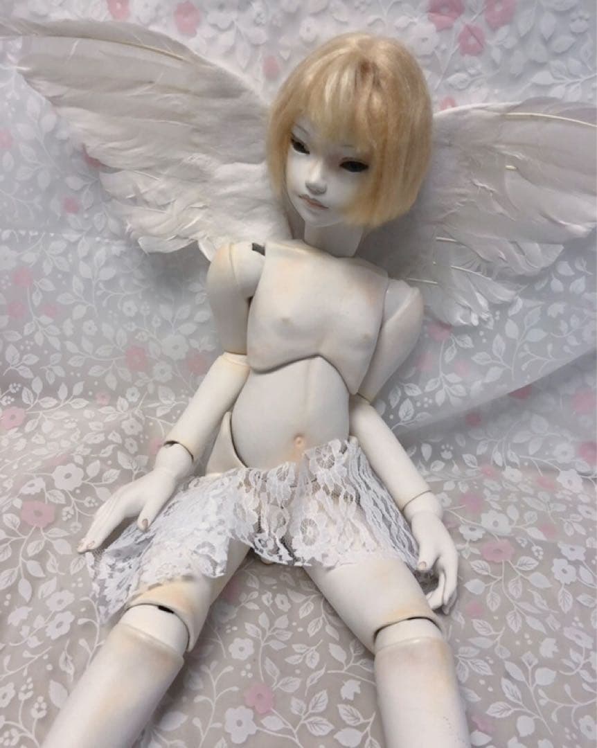 国内作家様作『天使』生き人形 創作人形 球体関節人形*・゜60㎝