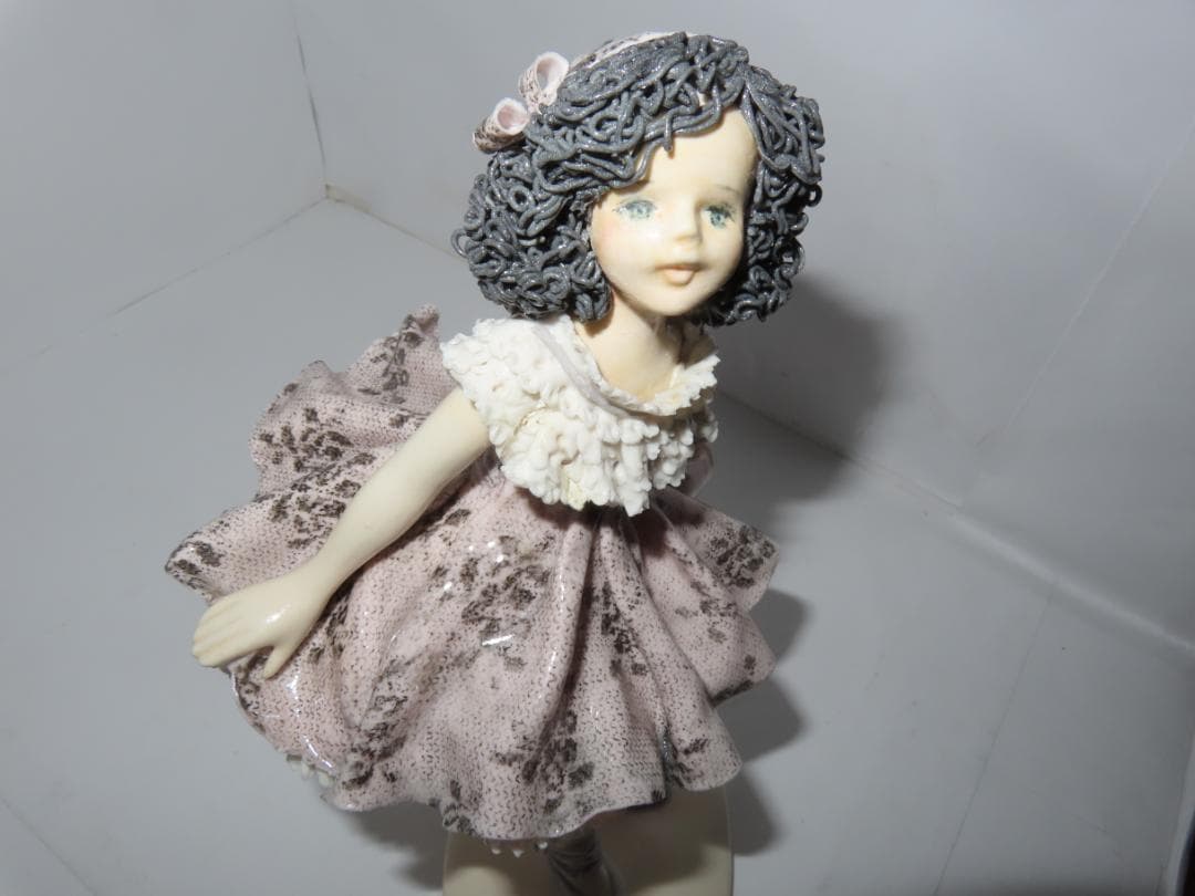 陶器人形 女の子 ロマンドール 人形 フィギュリン　人形作家作品　4