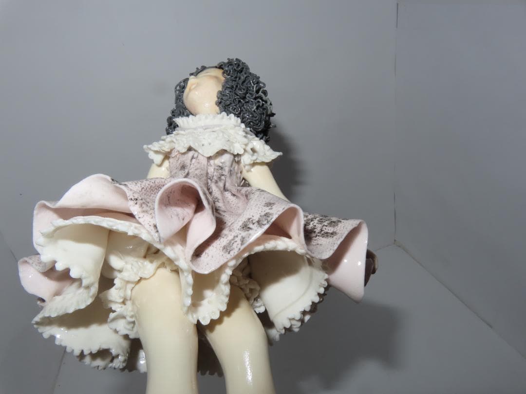 陶器人形 女の子 ロマンドール 人形 フィギュリン　人形作家作品　4