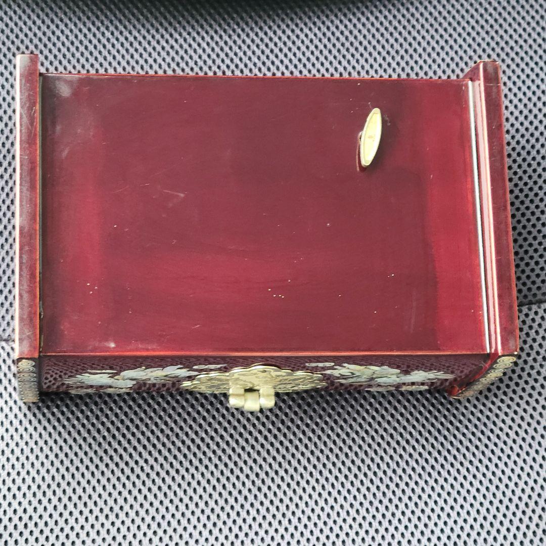 螺鈿細工オルゴール付き宝石箱 鍵付き ジュエリーケース