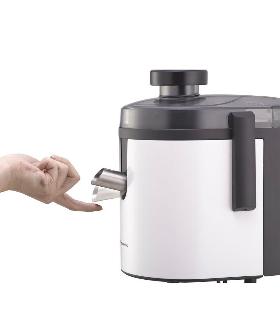 ① パナソニック ジューサー 高速 レシピブック付 ホワイト MJ-H200-W