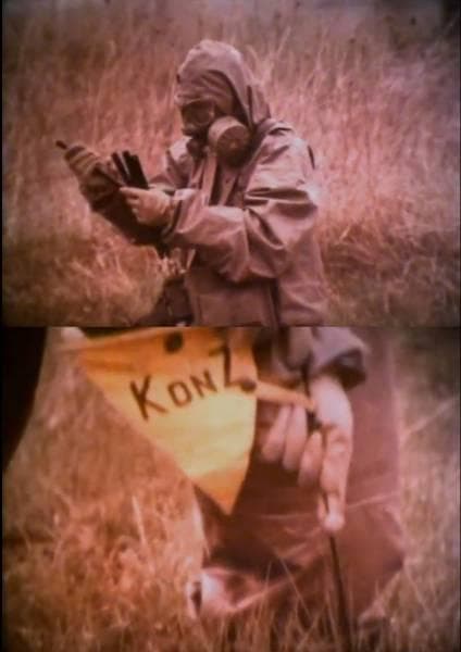 ユーゴスラヴィア人民軍　毒ガス検知標旗　未使用品 *生化学戦