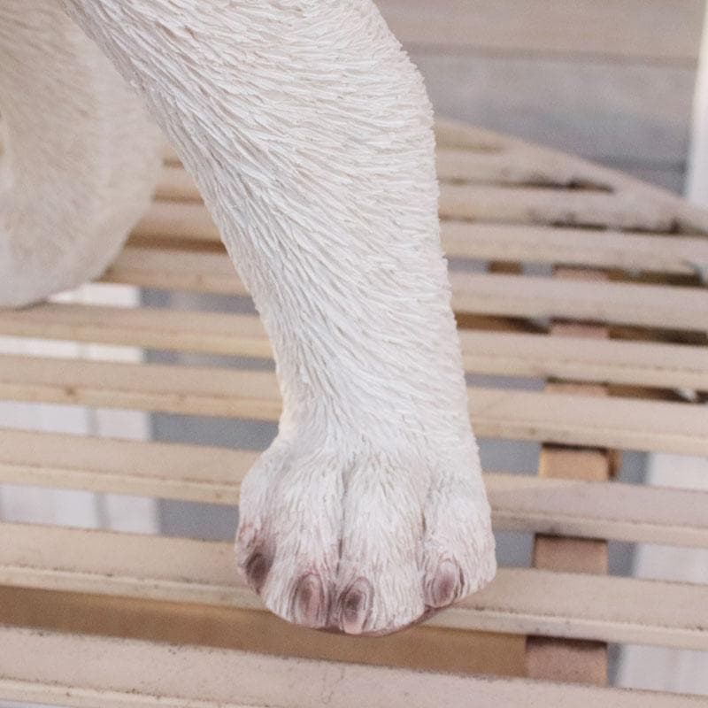 白い柴犬 置物 オブジェ かわいい インテリア 375-222