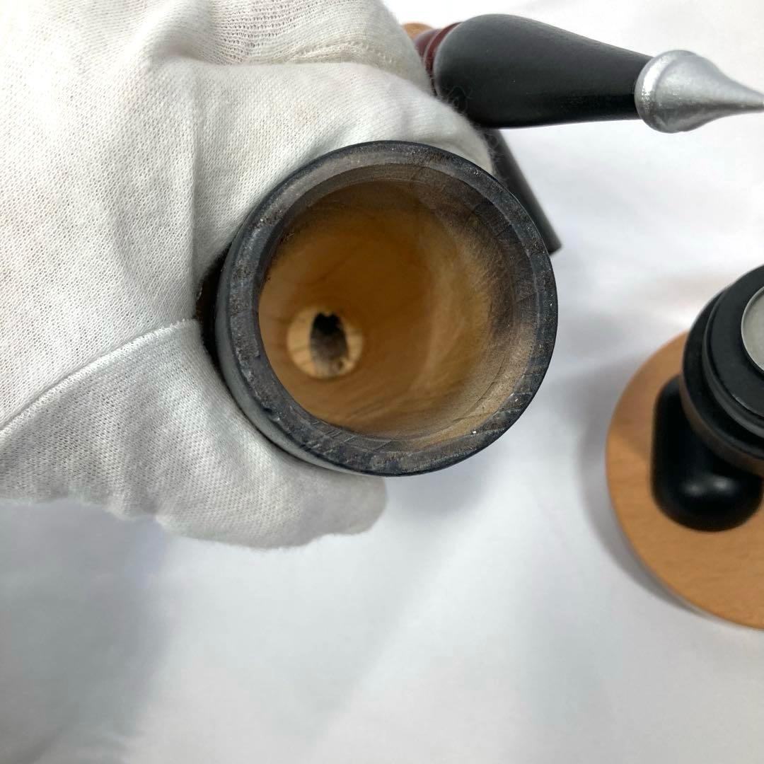 1757N9パ 未使用 ドイツ KWO 煙出し人形 木製 高さ約24.5cm