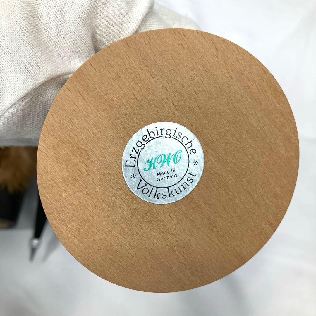 1757N9パ 未使用 ドイツ KWO 煙出し人形 木製 高さ約24.5cm