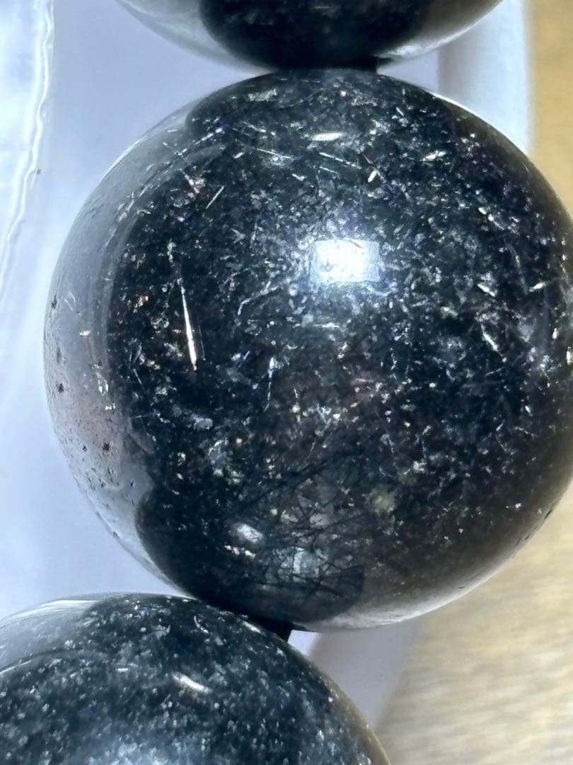 花火　ブラックルチルブレス大玉15㎜（新品未使用）ミチミチキラキラ　仕事運最強