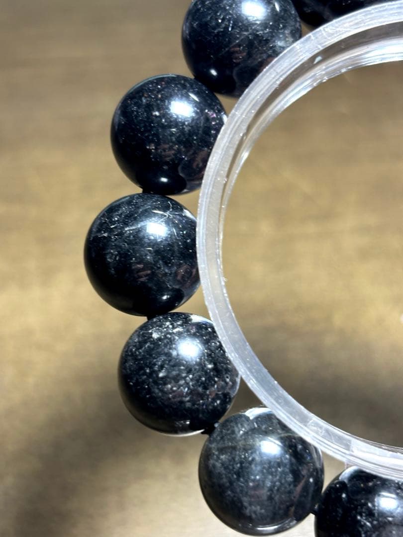 花火　ブラックルチルブレス大玉15㎜（新品未使用）ミチミチキラキラ　仕事運最強