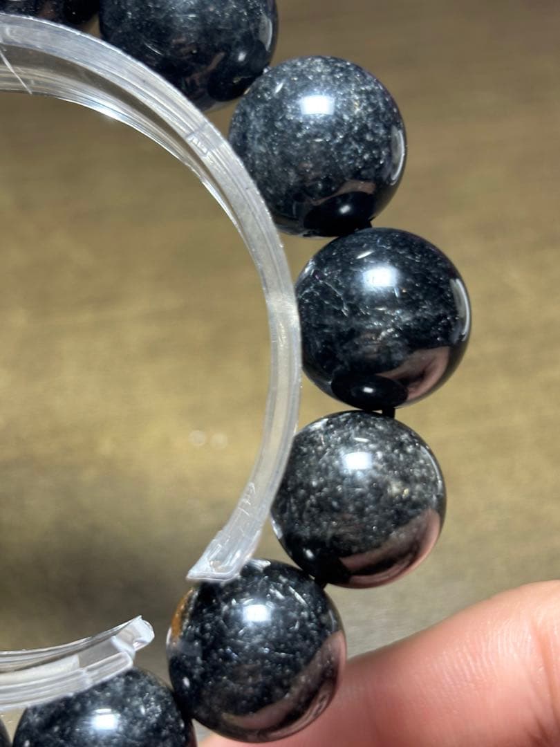 花火　ブラックルチルブレス大玉15㎜（新品未使用）ミチミチキラキラ　仕事運最強