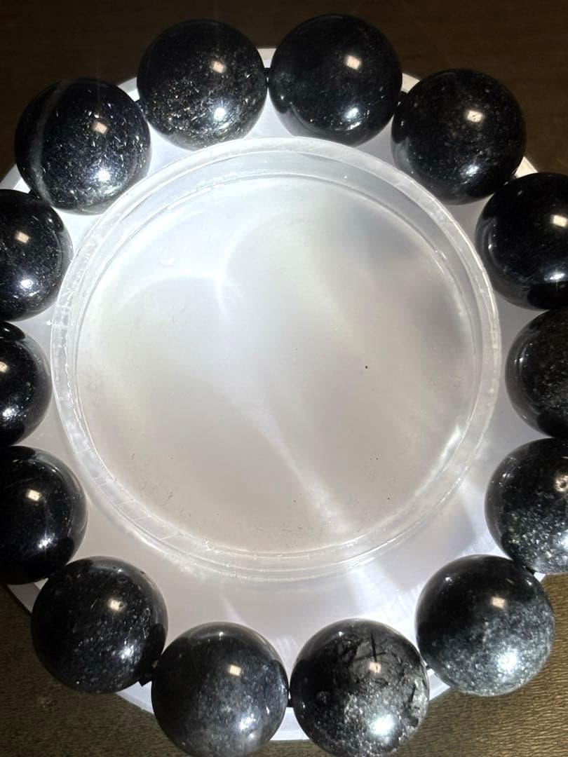 花火　ブラックルチルブレス大玉15㎜（新品未使用）ミチミチキラキラ　仕事運最強