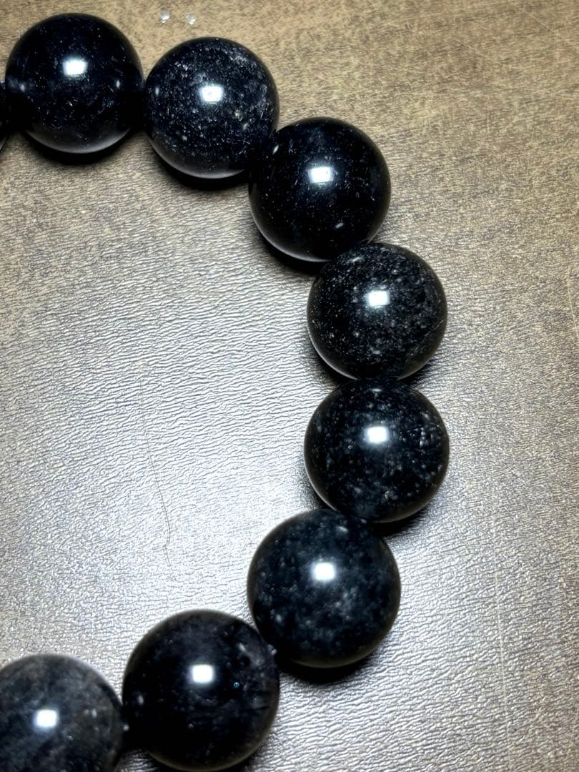 花火　ブラックルチルブレス大玉15㎜（新品未使用）ミチミチキラキラ　仕事運最強