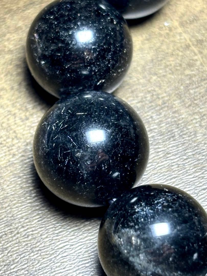 花火　ブラックルチルブレス大玉15㎜（新品未使用）ミチミチキラキラ　仕事運最強