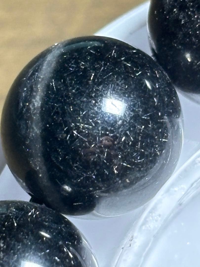 花火　ブラックルチルブレス大玉15㎜（新品未使用）ミチミチキラキラ　仕事運最強