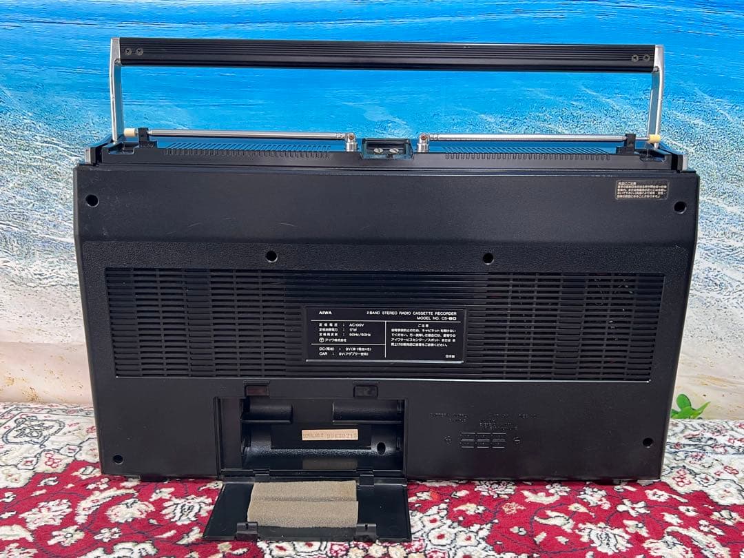 未使用近いAIWA/アイワ 大型ラジカセ CS-80 メンテナンス済み中古動作品
