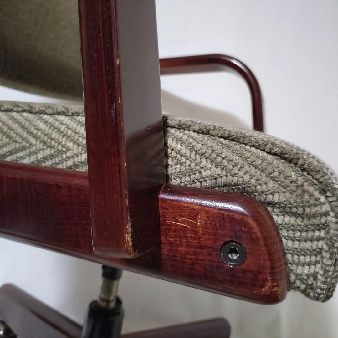 karimoku　オールドカリモク　デスクチェア　ヴィンテージ　ロッキング機能