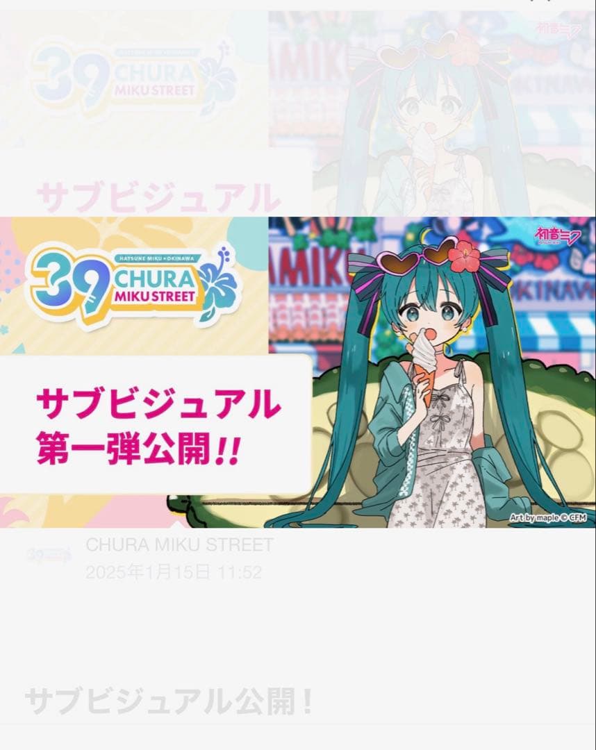 大判 タペストリー 初音ミク 沖縄 ちゅらミク maple 雪ミク 沖縄 那覇