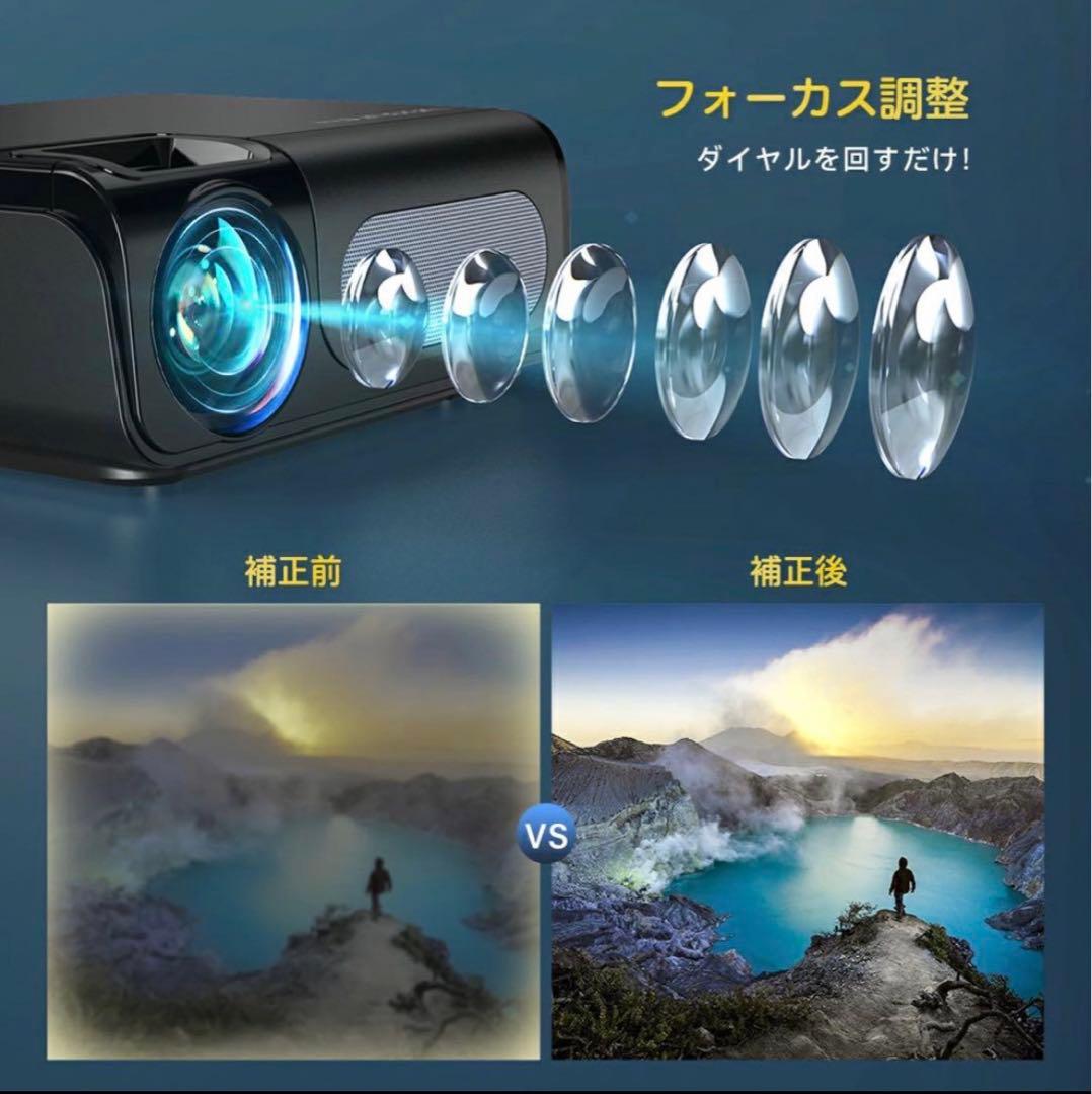 ☆プロジェクター 小型 16000lm 550ANSI 4k 1080p