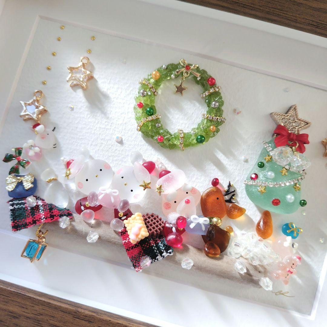 シーグラスアート『 Christmas‧⁺ ⊹˚.✩～特別な夜～』