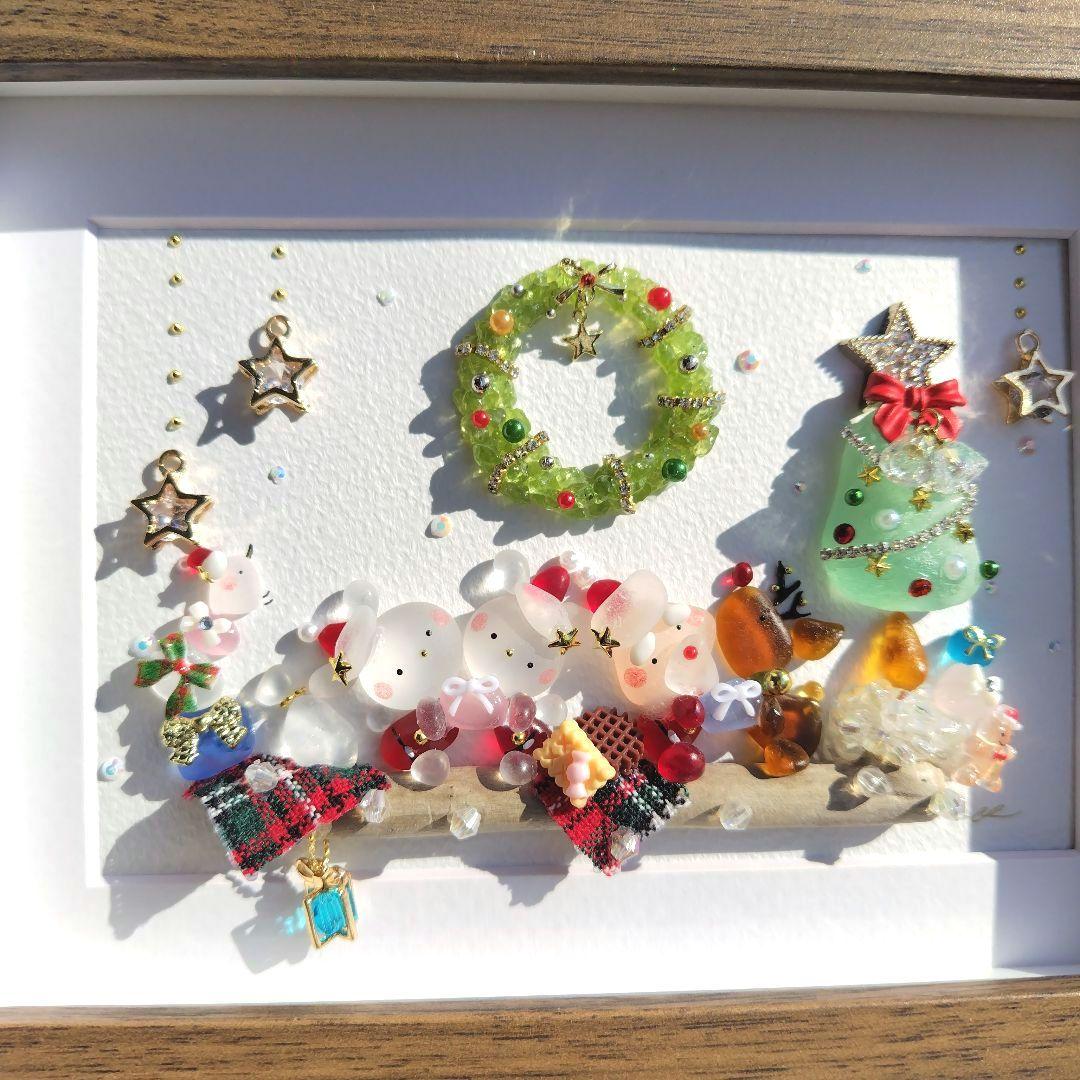 シーグラスアート『 Christmas‧⁺ ⊹˚.✩～特別な夜～』