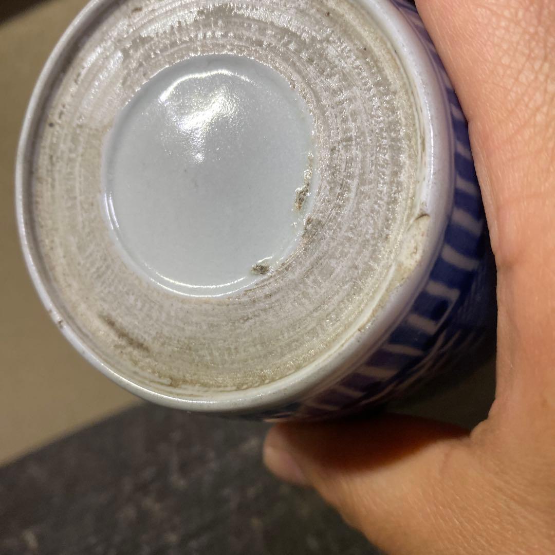 市松文蕎麦猪口