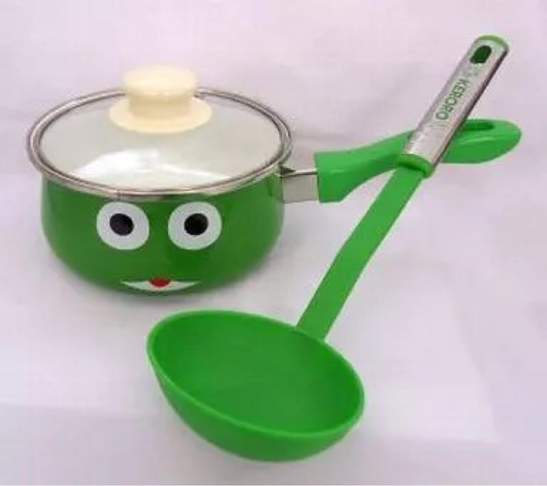 ケロロ軍曹　特製片手鍋＆おたまセット＋ペットボトルコップ　くじ　ケロロランド