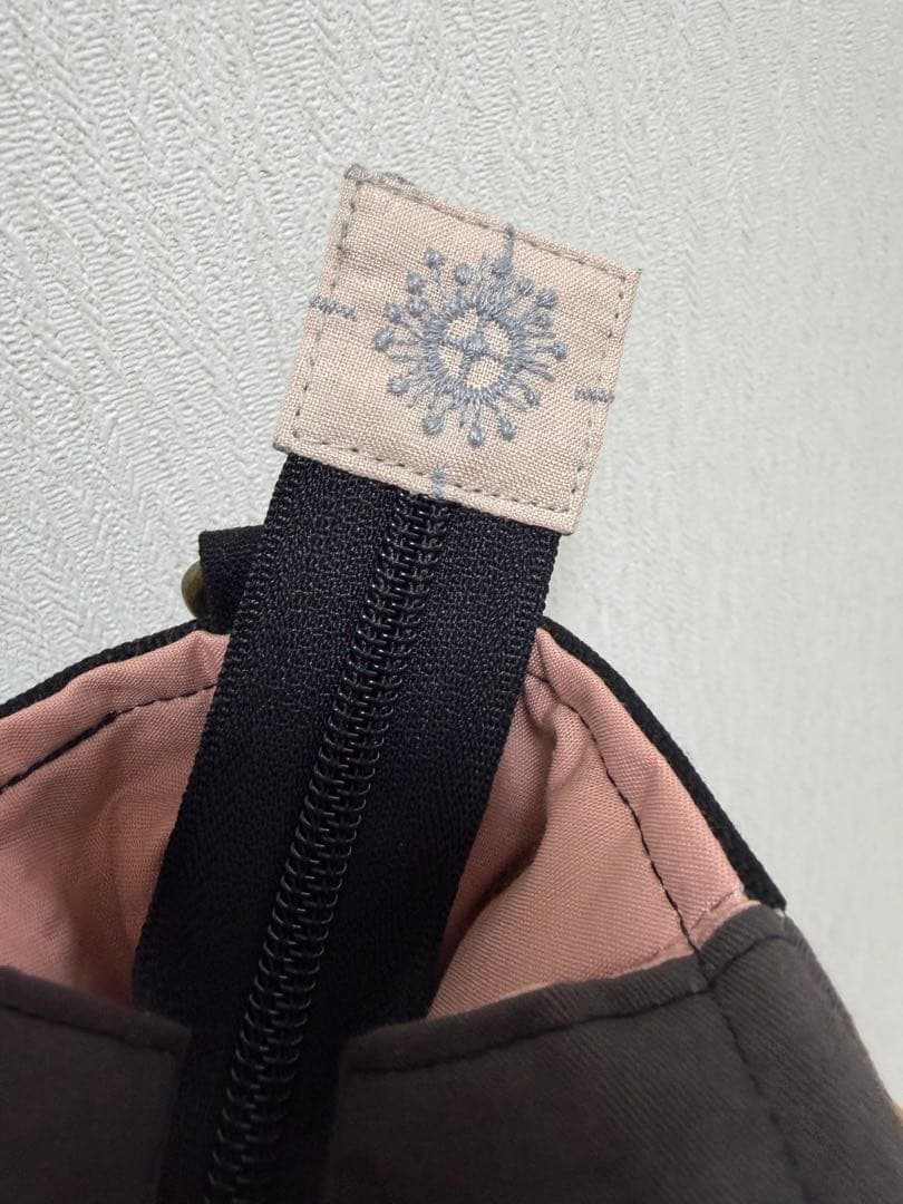 ミナペルホネン＊パッチギャザポケファスナートートL✂️ハンドメイド