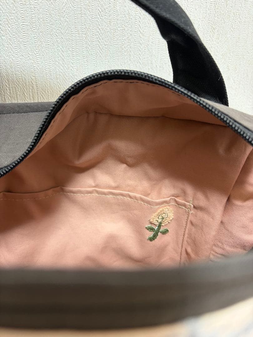 ミナペルホネン＊パッチギャザポケファスナートートL✂️ハンドメイド