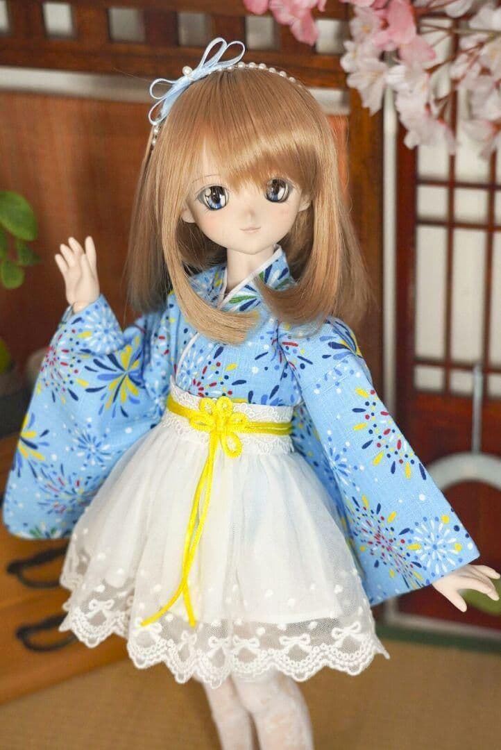 WR17　BJD　1/3　ドール 衣装 和風　浴衣　人形服　ハンドメイド